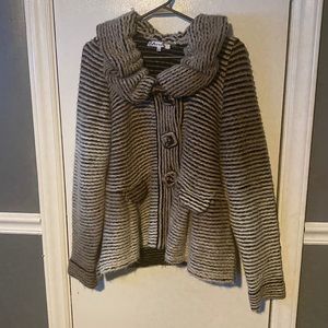 Gray soft light weight jacket - sweater